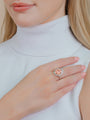 Morganite and Diamond Cocktail Ring