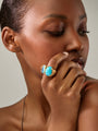 Ole Lynggaard BoHo Turquoise and Opal Ring