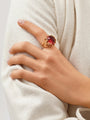 Ole Lynggaard 'BoHo' Ring with Cerise Tourmaline and Diamonds