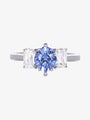 Ceylon and ASHOKA® Diamond 3-Stone Ring