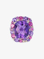 Isabelle Langlois Amethyst and Pink Tourmaline Cocktail Ring