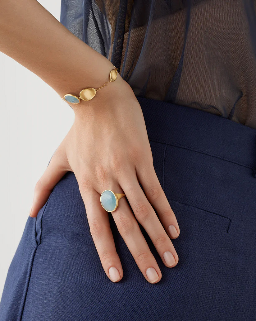 Marco Bicego 'Lunaria' Collection Aquamarine Ring