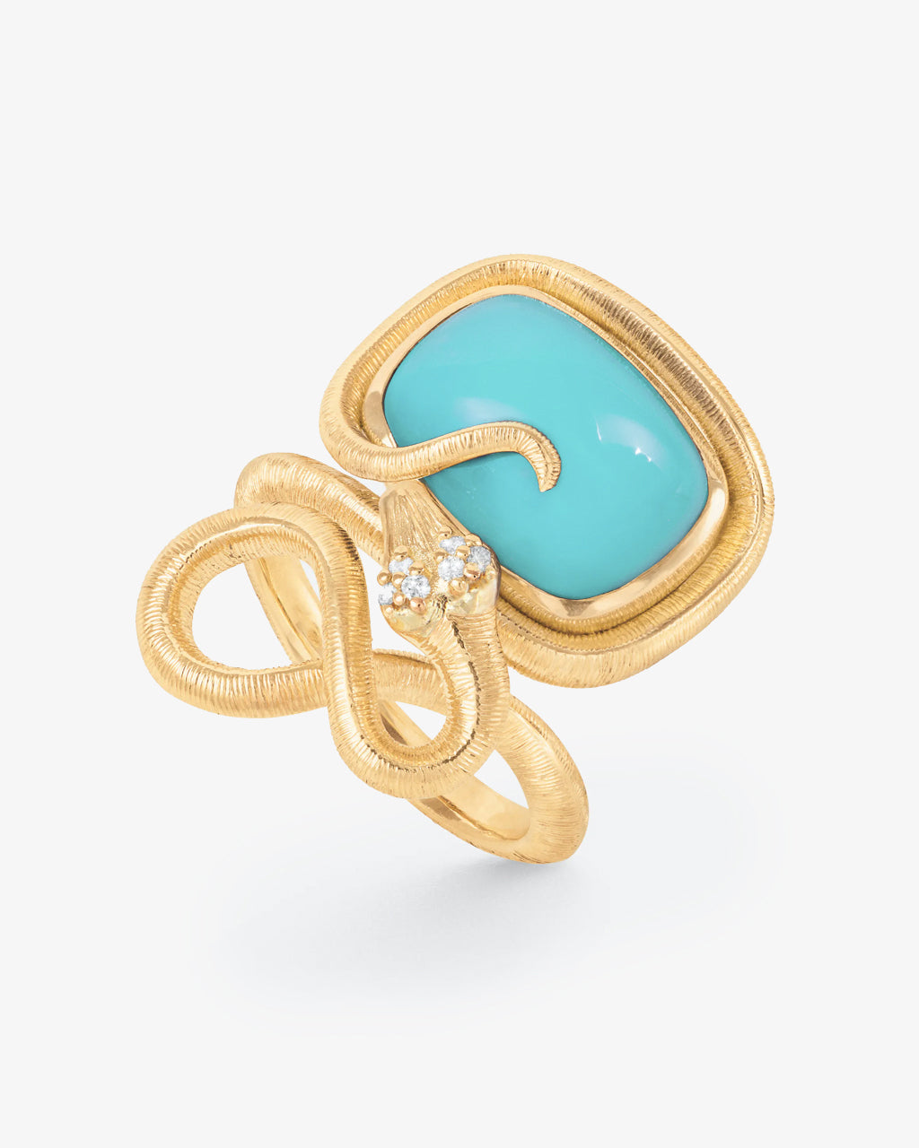 Ole Lynggaard Snakes Turquoise Ring