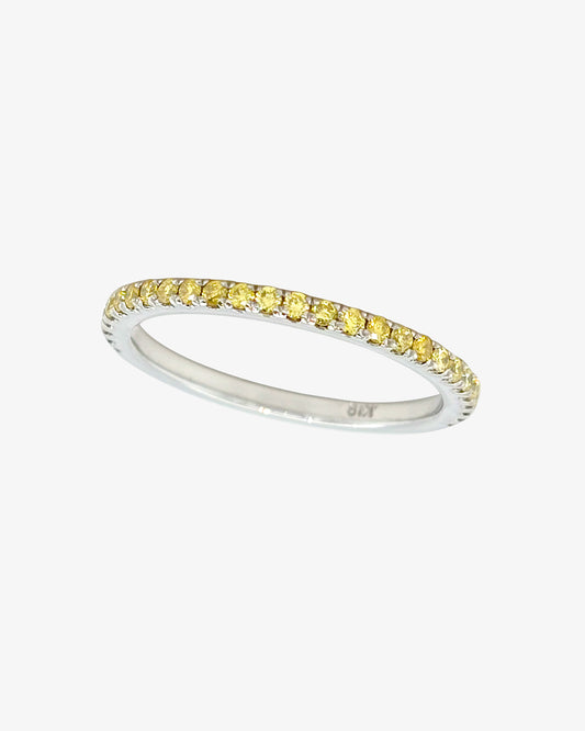 0.29ct Yellow Diamond Ring