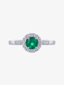 Emerald and Diamond Ring