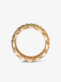 Rainbow Sapphire and Diamond Set Crown Ring