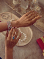 Aquamarine, Spinel and Diamond Bracelet