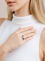 Diamond and Sapphire Trilogy Ring