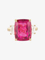 Rubellite and ASHOKA Diamond Ring