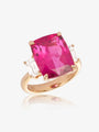 Rubellite and ASHOKA Diamond Ring