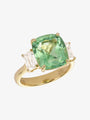 Paraiba Tourmaline and ASHOKA Diamond Ring