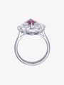0.65ct Marquise Ruby and Diamond Ring