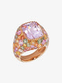 10.31ct Kunzite and Multi-coloured Stone Ring