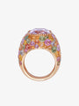 10.31ct Kunzite and Multi-coloured Stone Ring