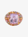 10.31ct Kunzite and Multi-coloured Stone Ring