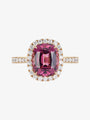 3.83ct Rose Garnet and Diamond RIng