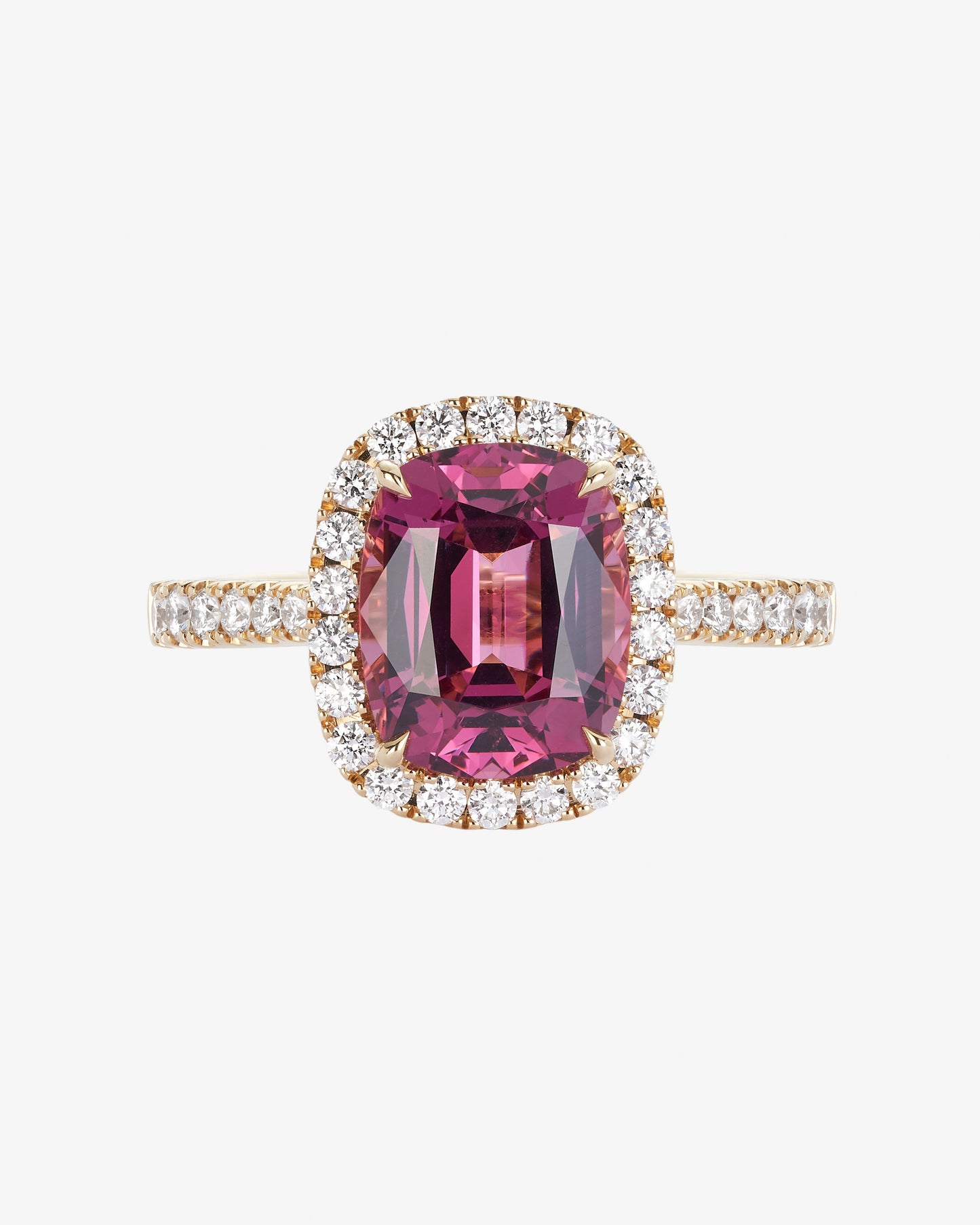3.83ct Rose Garnet and Diamond RIng