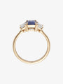 Ceylon Sapphire and ASHOKA® Diamond 3-Stone Ring