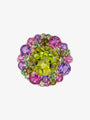 Isabelle Langlois Peridot and Amethyst Cocktail Ring