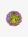 Isabelle Langlois Peridot and Multi-Coloured Gemstone Ring