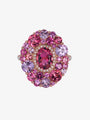 Isabelle Langlois Pink Tourmaline and Rhodolite Cocktail Ring