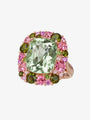 Isabelle Langlois Green Quartz and Tourmaline Cocktail Ring