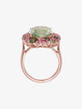 Isabelle Langlois Green Quartz and Tourmaline Cocktail Ring