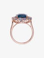 Isabelle Langlois Blue Topaz and Iolite Cocktail Ring