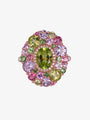 Isabelle Langlois Peridot and Multi-Coloured Gemstone Ring