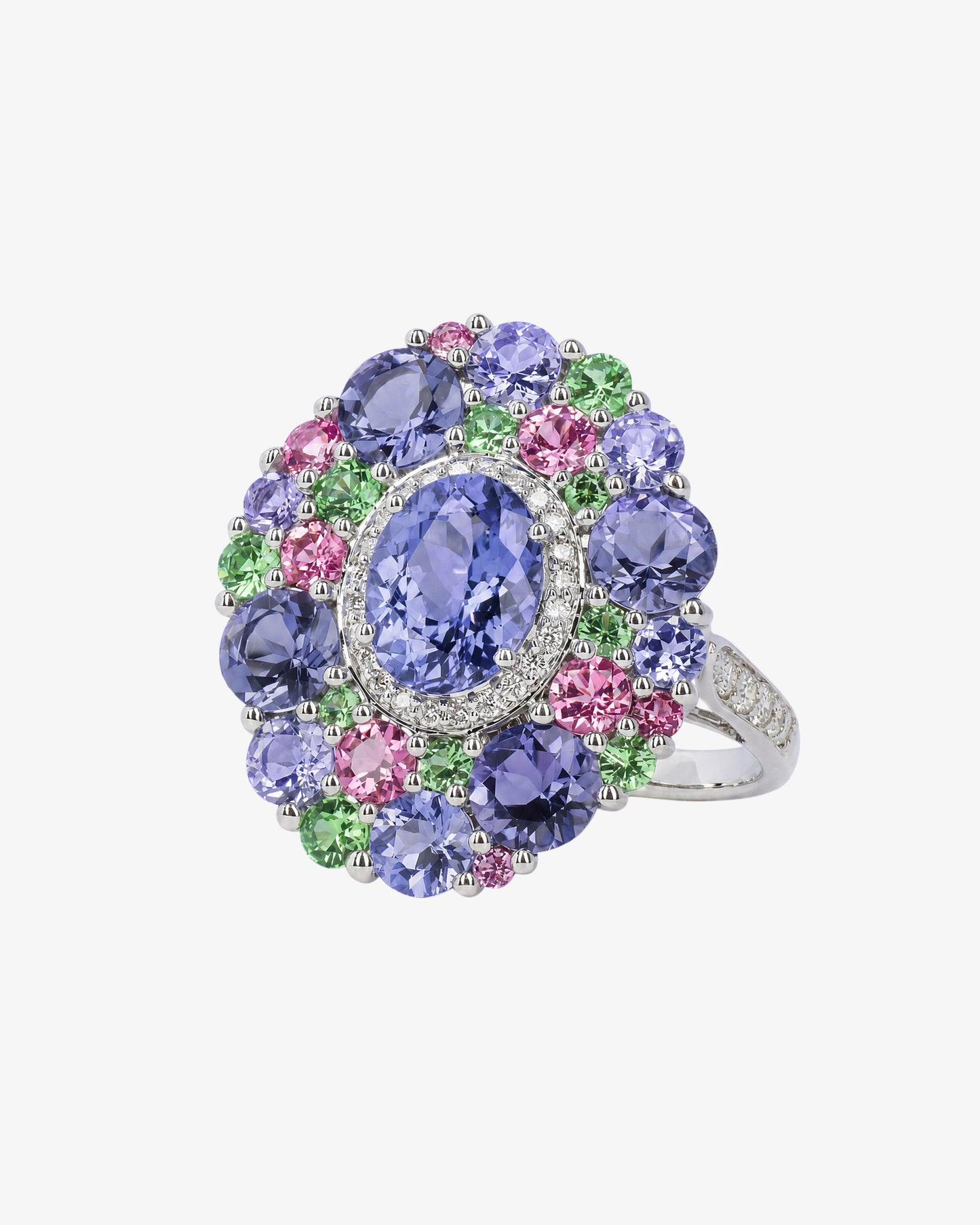 Isabelle Langlois Tanzanite and Iolite Cocktail Ring