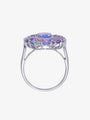 Isabelle Langlois Tanzanite and Iolite Cocktail Ring