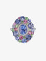Isabelle Langlois Tanzanite and Iolite Cocktail Ring