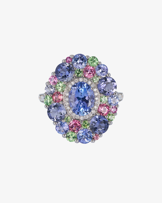 Isabelle Langlois Tanzanite and Iolite Cocktail Ring