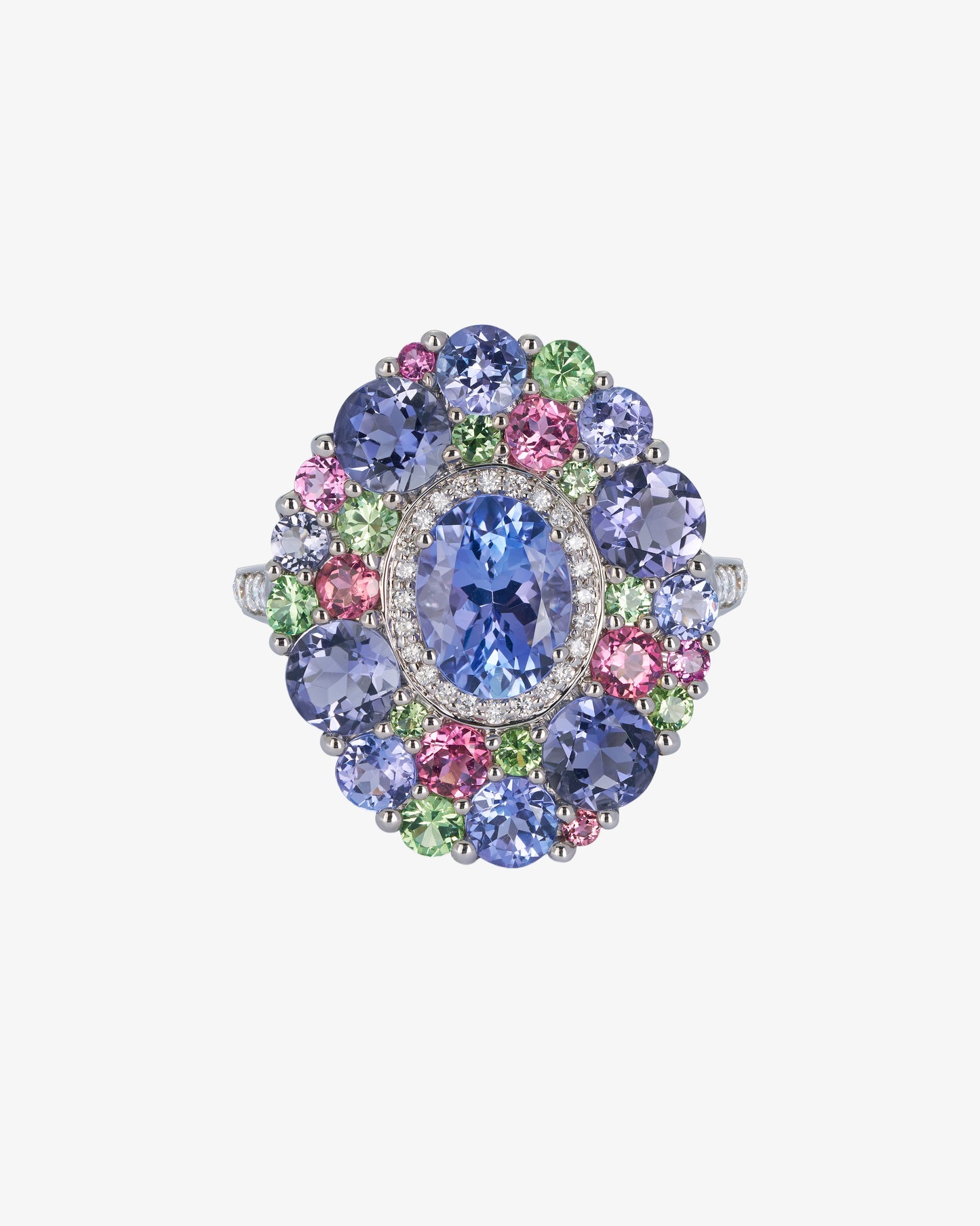 Isabelle Langlois Tanzanite and Iolite Cocktail Ring