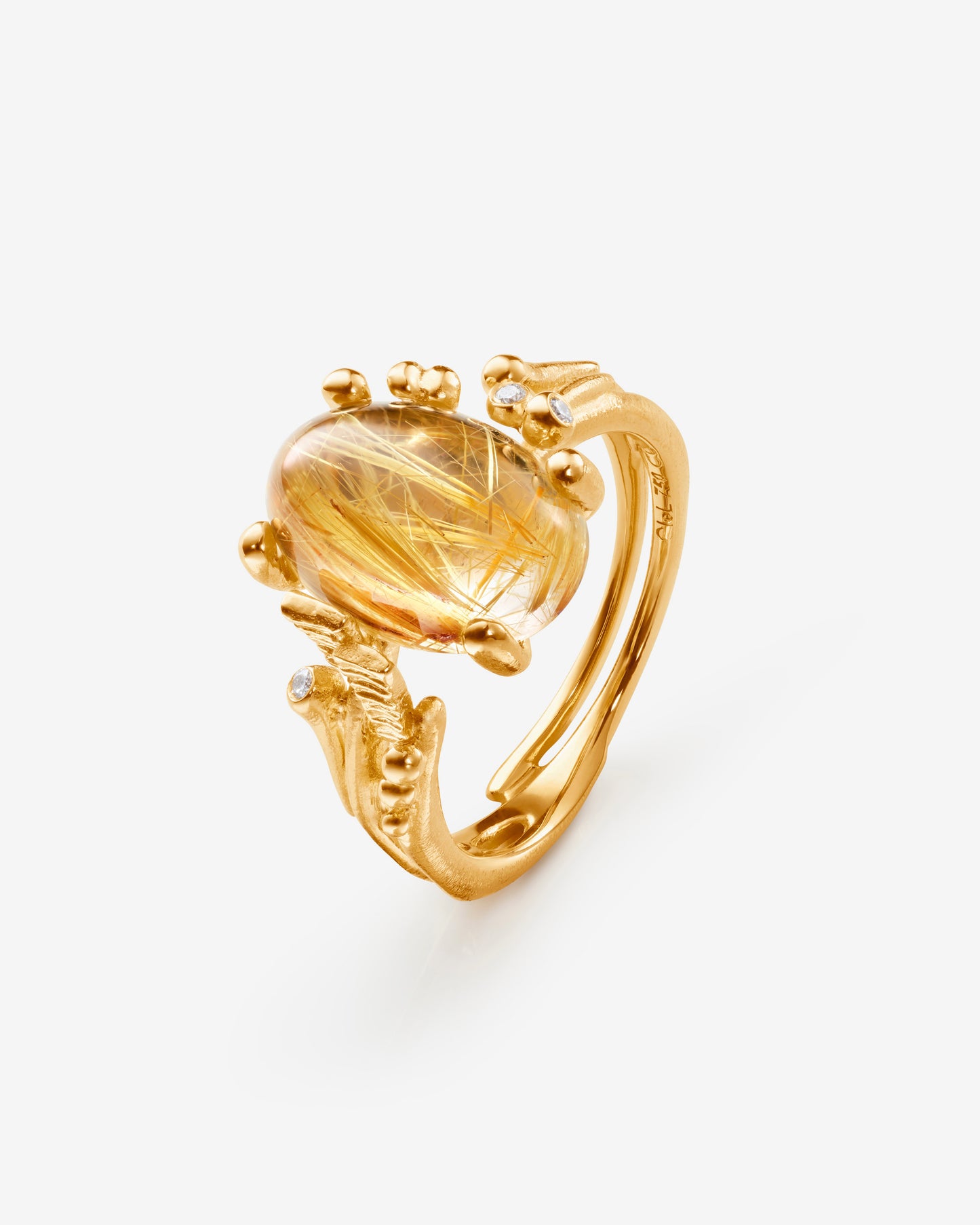 Ole Lynggaard BoHo Rutile Quartz Ring Small
