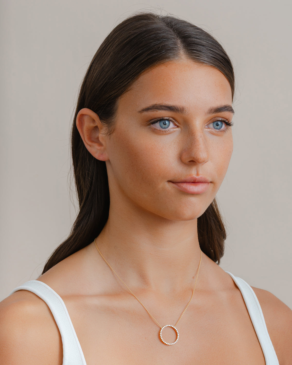 Diamond Full Circle Necklace