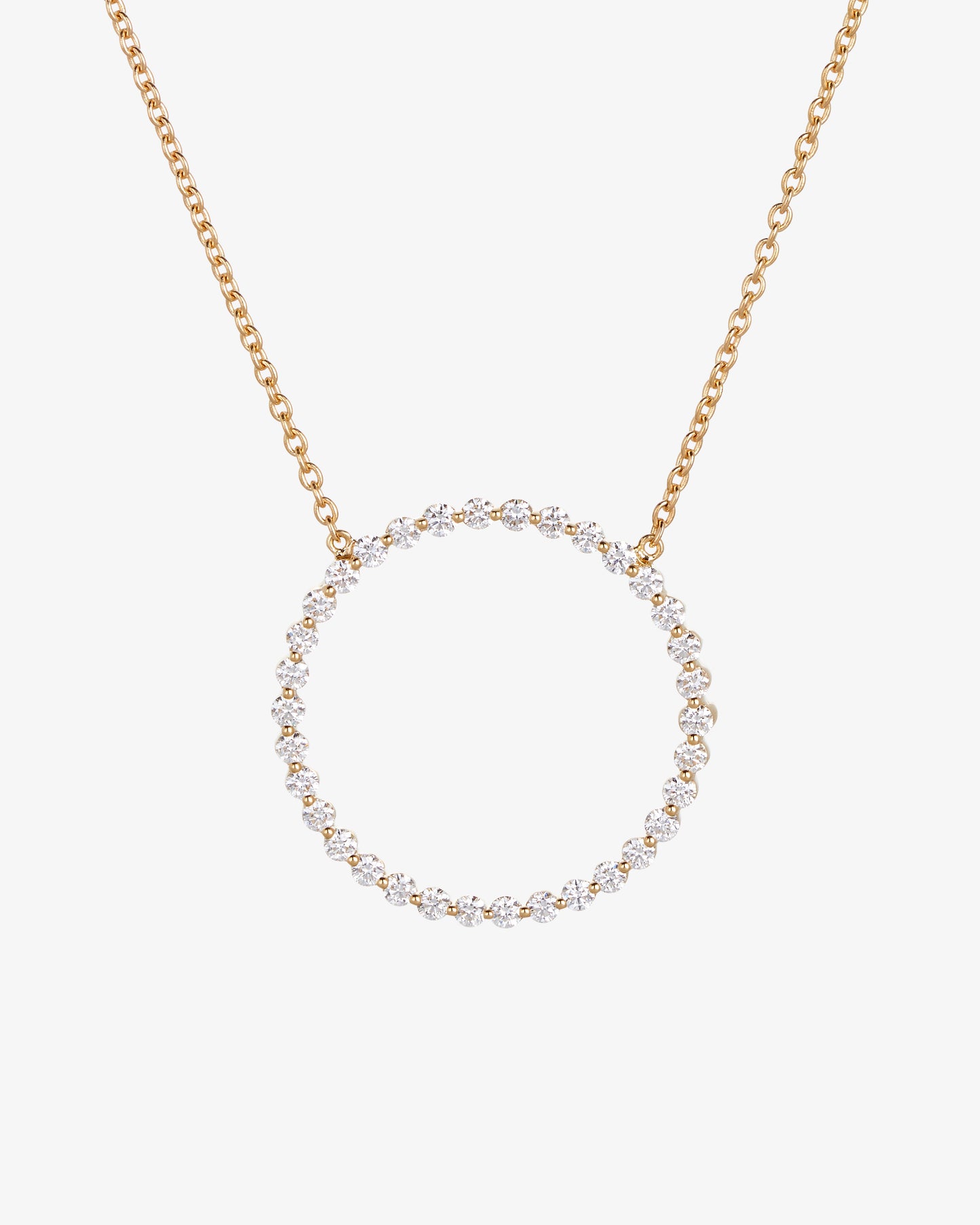 Diamond Full Circle Necklace