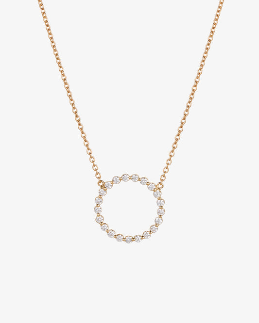 Diamond Full Circle Necklace