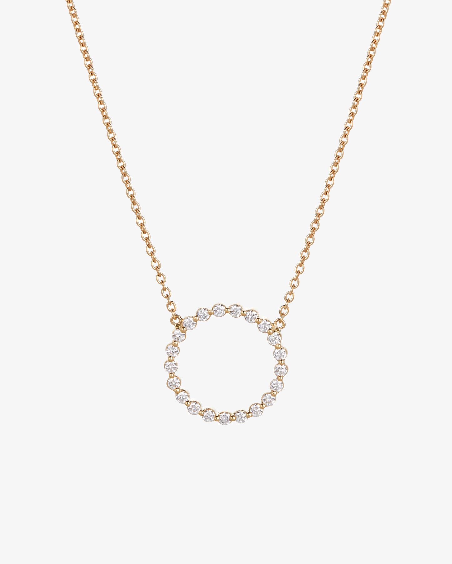 Diamond Full Circle Necklace