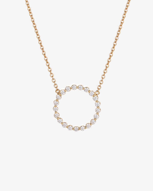 Diamond Full Circle Necklace