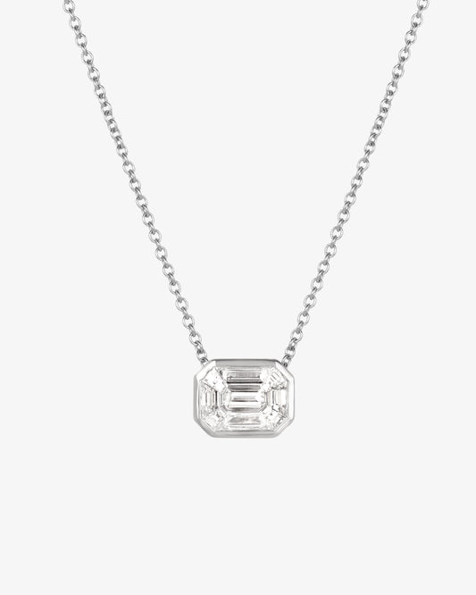 Diamond Illusion Set Bezel Slider Pendant