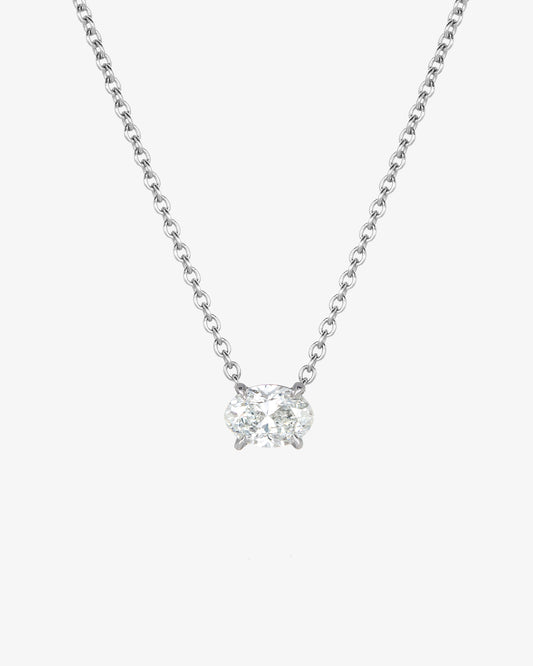 Oval Diamond Necklace