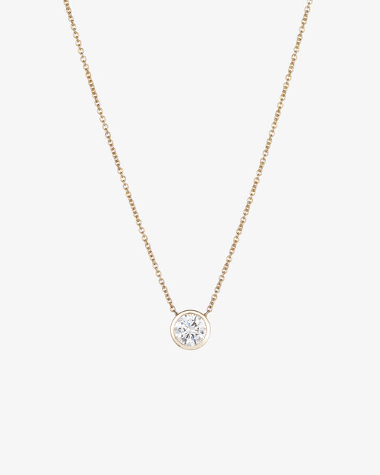 Diamond Bezel Set Necklace