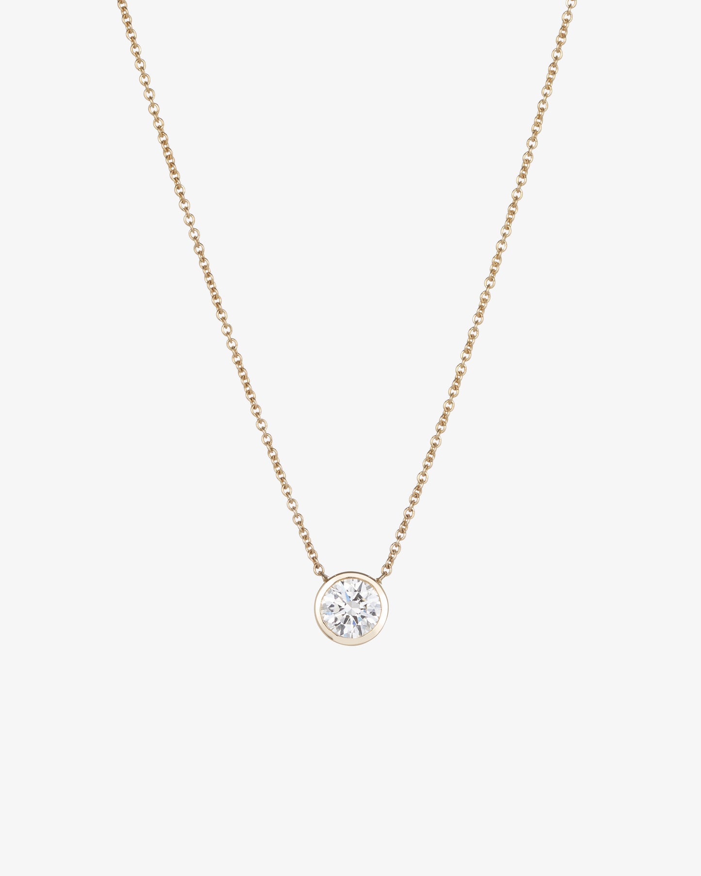 Diamond Bezel Set Necklace
