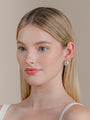 Isabelle Langlois Lemon Quartz and Multi Stone Stud Earrings