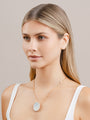 Cabochon White Moonstone Necklace