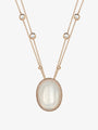 Cabochon White Moonstone Pendant