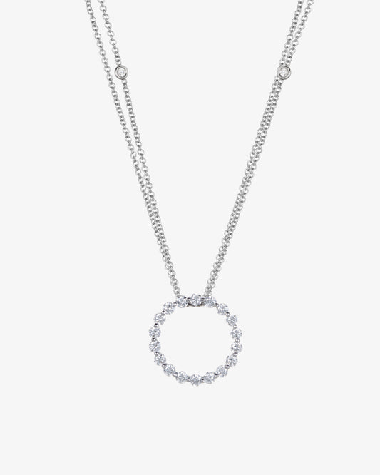 Diamond Full Circle Slider Pendant