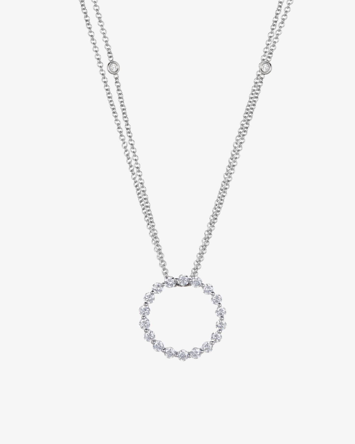 Diamond Full Circle Slider Pendant