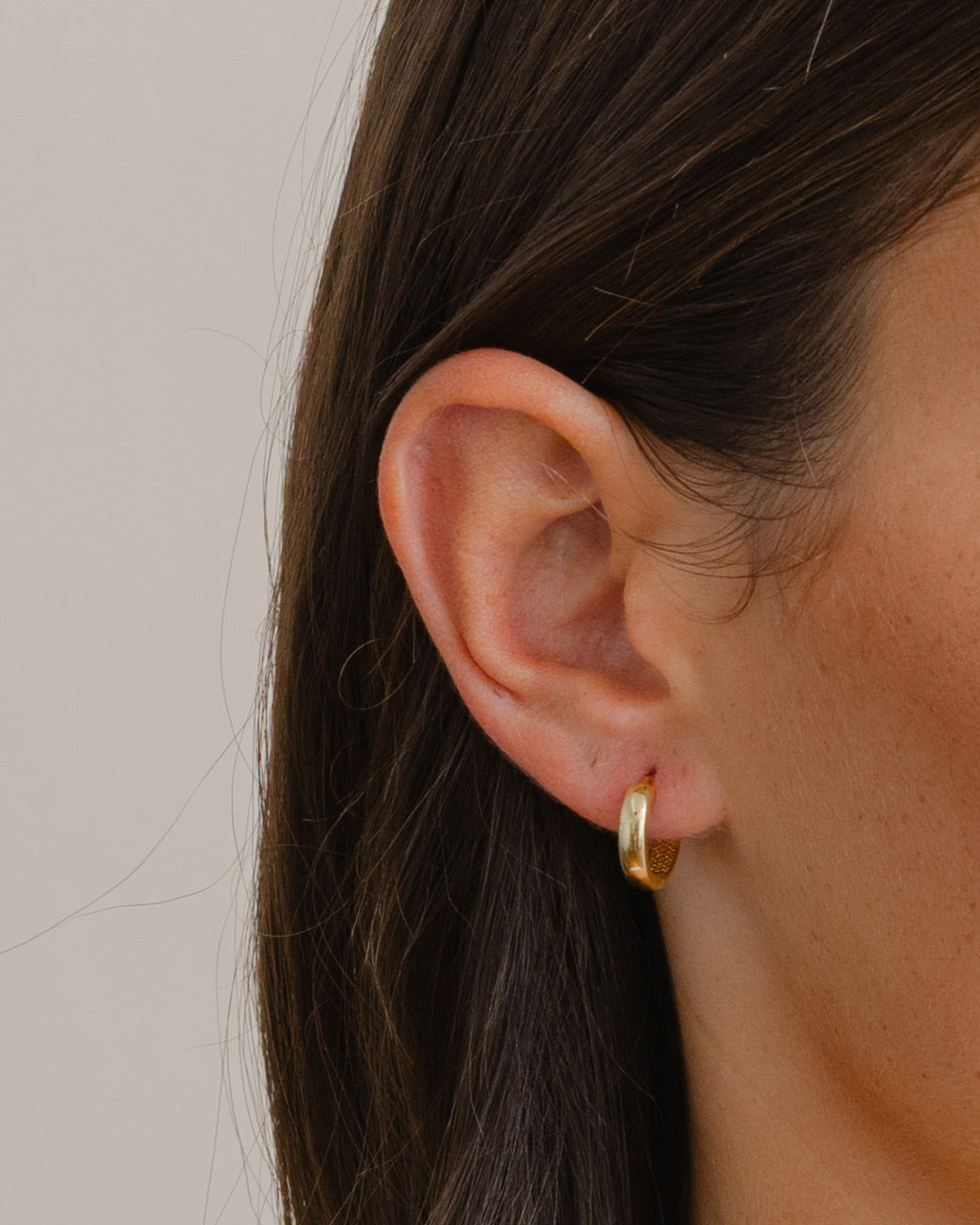 Domed Huggie Earrings